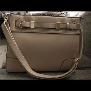 Big tan/cream purse